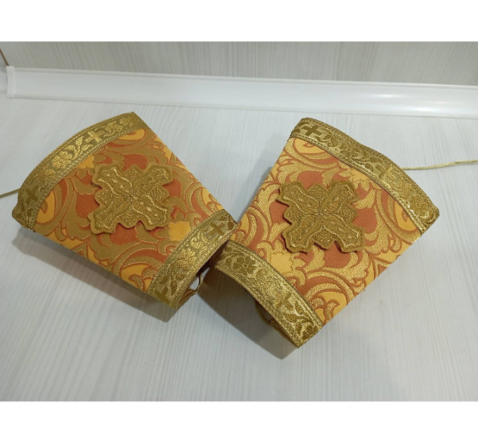 Deacon vestments set in gold metallic brocade - Protodeacon's sticharion