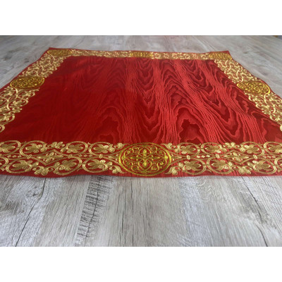 Embroidered Iliton church cover in Moire - Canonical altar iliton - Eliton