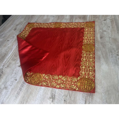 Embroidered Iliton church cover in Moire - Canonical altar iliton - Eliton