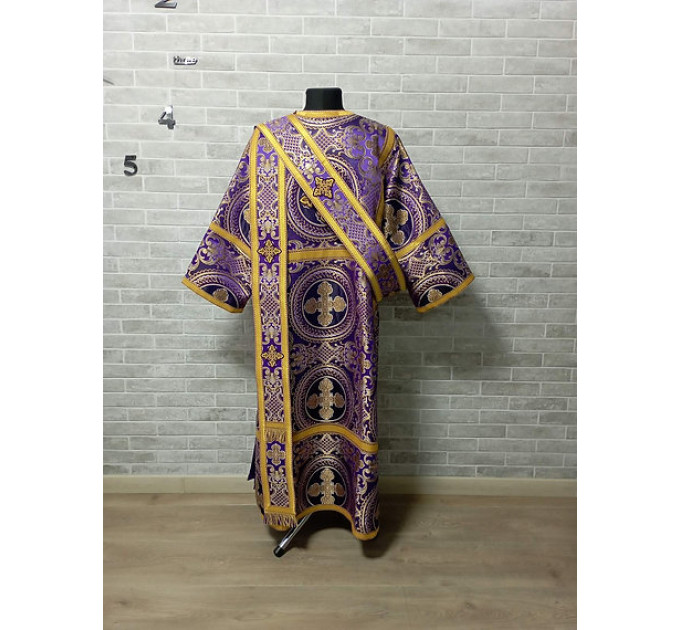 Vestment for protodeacon in violet - Orthodox liturgical decon's clothes