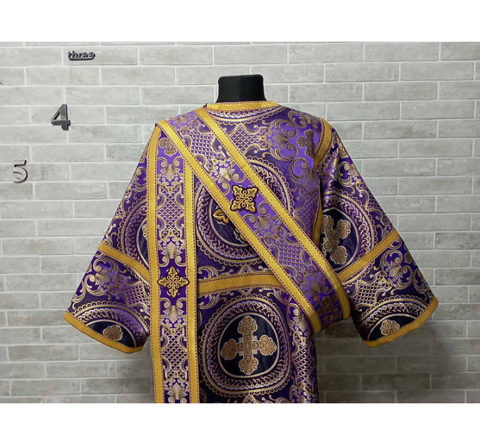 Vestment for protodeacon in violet - Orthodox liturgical decon's clothes