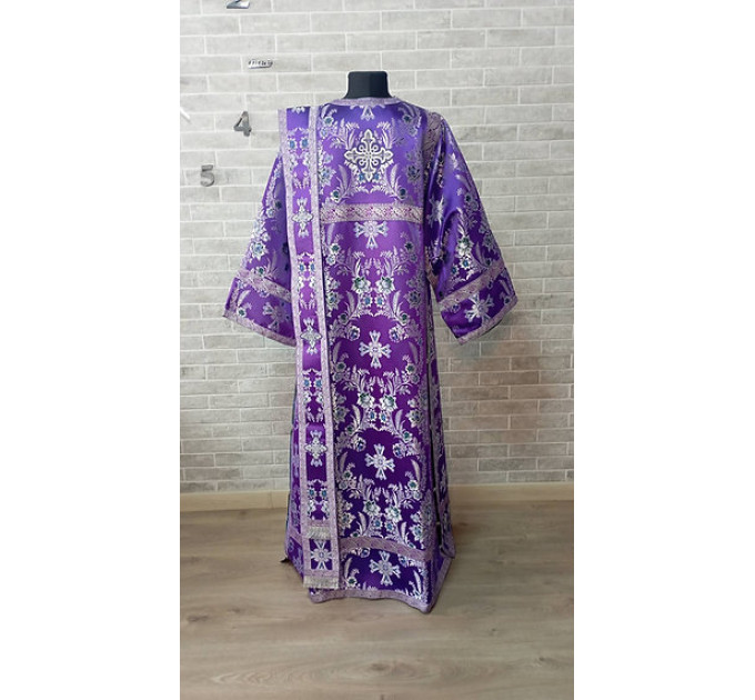 Violet sticharion for deacon - Deacon's alb - Orthodox Liturgical stichar