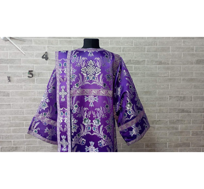 Violet sticharion for deacon - Deacon's alb - Orthodox Liturgical stichar