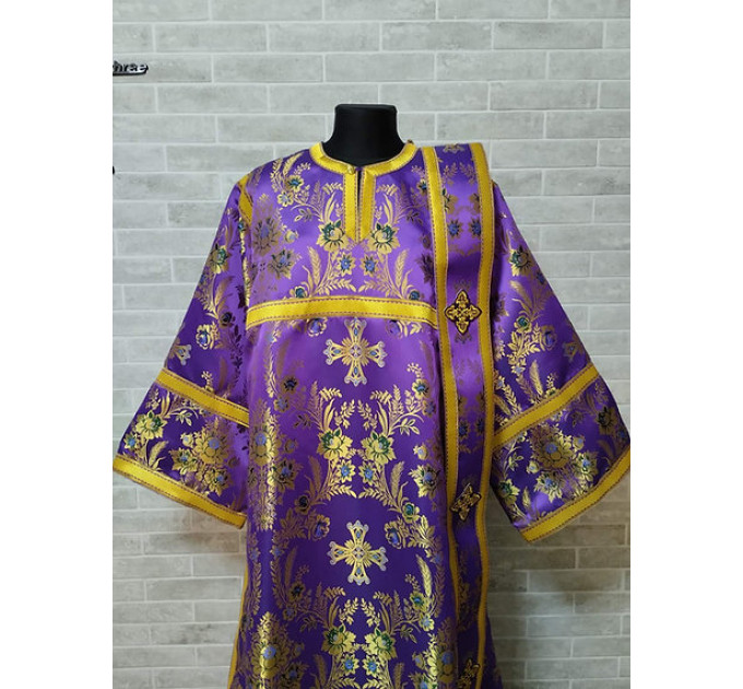 Violet sticharion for deacon - Deacon's alb - Orthodox Liturgical stichar