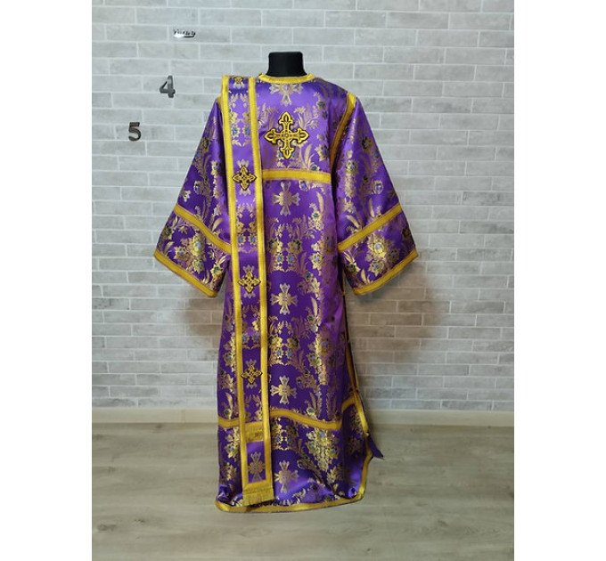 Violet sticharion for deacon - Deacon's alb - Orthodox Liturgical stichar