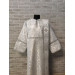 White deacon's sticharion with icon on the back - Orthodox Vestment -Clergy robe