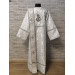 White deacon's sticharion with icon on the back - Orthodox Vestment -Clergy robe