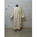 White deacon's sticharion with icon on the back - Orthodox Vestment -Clergy robe