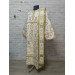White deacon's sticharion with icon on the back - Orthodox Vestment -Clergy robe