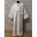 White deacon's sticharion with icon on the back - Orthodox Vestment -Clergy robe