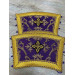 Burgundy deacon's liturgical Orthodox Vestment -Sticharion and orar