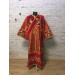 Combined velvet and brocade Deacon's vestments set - Deacon's alb - Orthodox