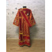 Combined velvet and brocade Deacon's vestments set - Deacon's alb - Orthodox