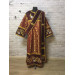 Combined velvet and brocade Deacon's vestments set - Deacon's alb - Orthodox