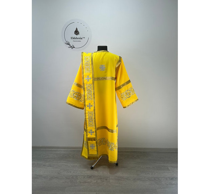 Set for protodeacon or deacon - Embroidered alb - Orthodox sticharion, orar