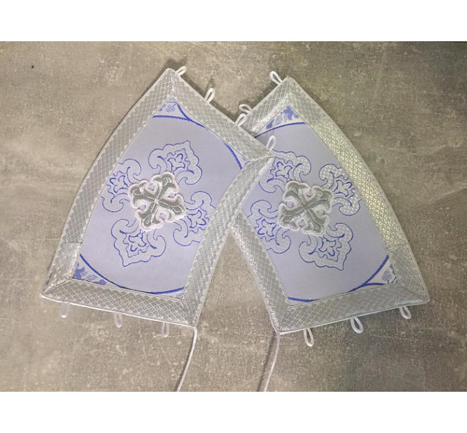 Cuffs and stole in brocade - Priest's communion set - Orthodox church priest's epitrachil