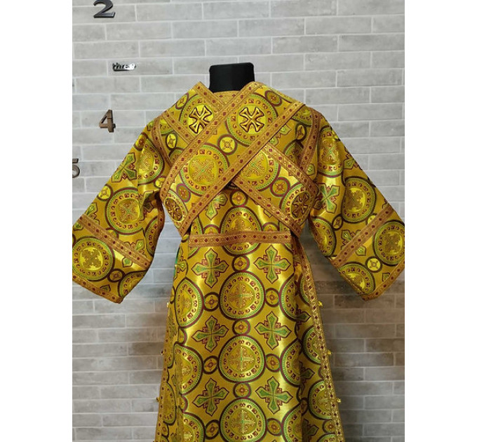 Gold Subdeacon's vestment - Orthodox Vestment for subdeacon - Subdeacon's robe