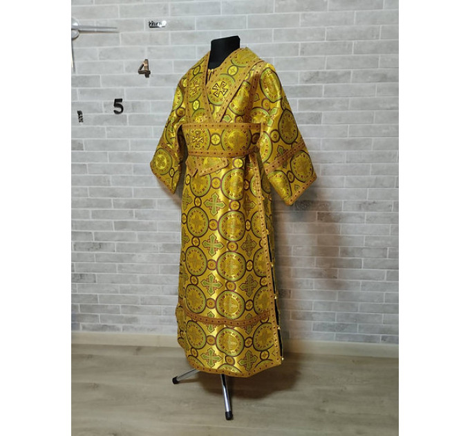 Gold Subdeacon's vestment - Orthodox Vestment for subdeacon - Subdeacon's robe