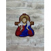 The good Shepherd icon application - Liturgical embroidered vestment appliques