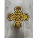 Set of 16 embroidered crosses for priest vestment - Patch crosses applique