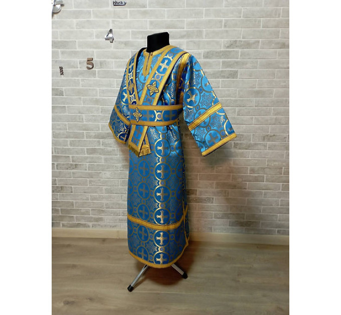 Sticharion for subdeacon - Vestment in greek brocade - Orthodox liturgical orar