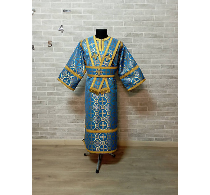 Sticharion for subdeacon - Vestment in greek brocade - Orthodox liturgical orar