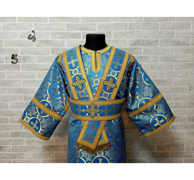 Sticharion for subdeacon - Vestment in greek brocade - Orthodox liturgical orar