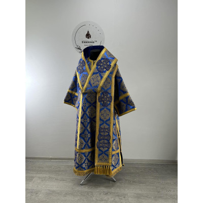 Bluer Bishop's Vestments - Vestment set for Bishop - Archbishop liturgical cloth