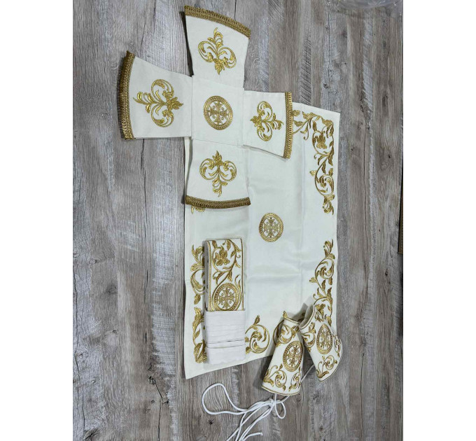 Embroidered Bishop's Vestments - Vestments for Bishop - Archbishop set in plush