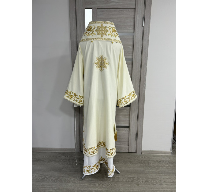 Embroidered Bishop's Vestments - Vestments for Bishop - Archbishop set in plush