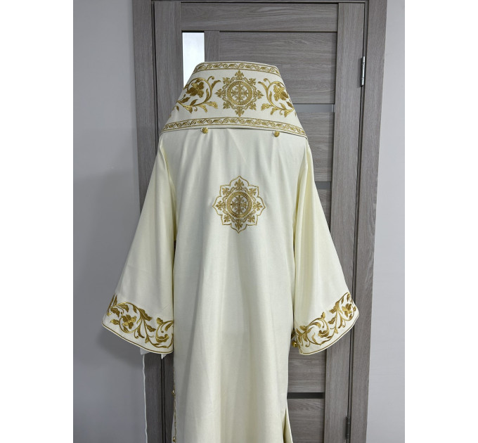 Embroidered Bishop's Vestments - Vestments for Bishop - Archbishop set in plush