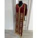 Embroidered Coptic style epitrachilus in velvet - Coptic Stole - Coptic epitrach