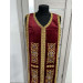 Embroidered Coptic style epitrachilus in velvet - Coptic Stole - Coptic epitrach