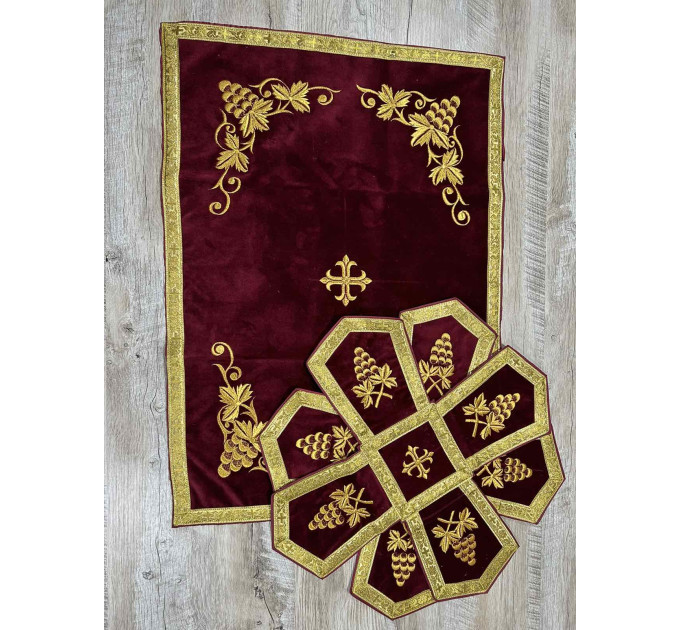 Greek vestment with solid epitrachyl - Priest robe - Orthodox vestments - Priest vestment - Clothes for priests - Religious cloth