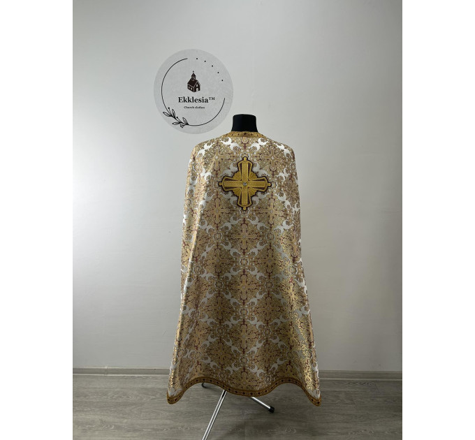 Priest vestment in Greek style - Liturgical priest clothes - Phelon in brocade