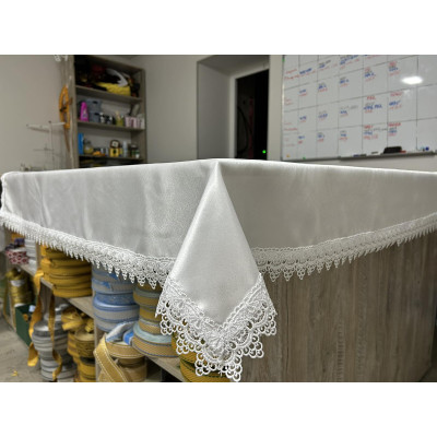 Church Altar top white cover - Chaplain tablecloth for the outdoor serving