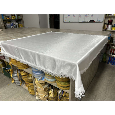 Church Altar top white cover - Chaplain tablecloth for the outdoor serving