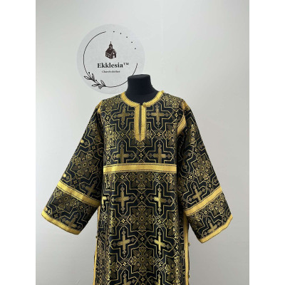 Black Orthodox sticharion for Lent - Church stikhar - Altar Server Reader Robe