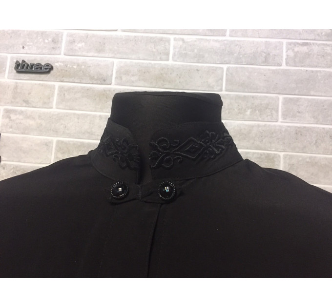 Exorason - Embroidered Greek style riassa embroidered collar - Outer Rhason