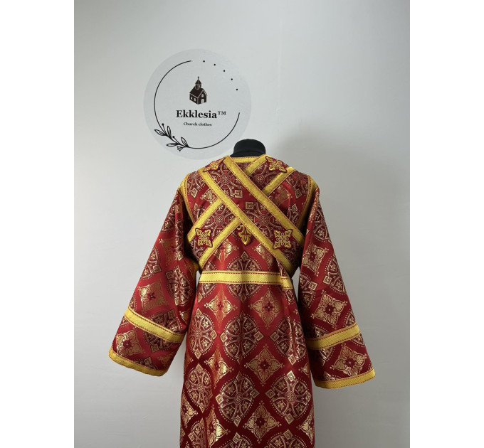 Sticharion for orthodox subdeacon - Liturgical brocade stichar - Altar boy robe