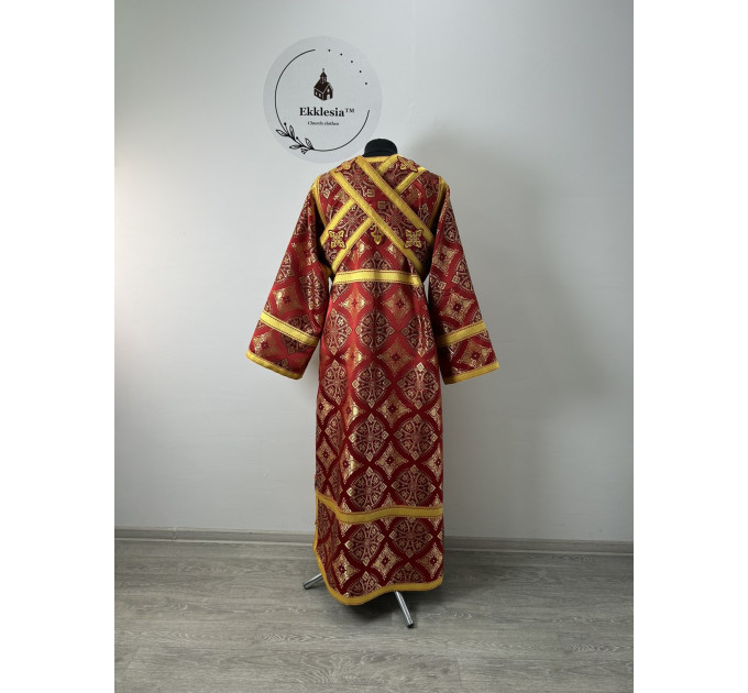 Sticharion for orthodox subdeacon - Liturgical brocade stichar - Altar boy robe