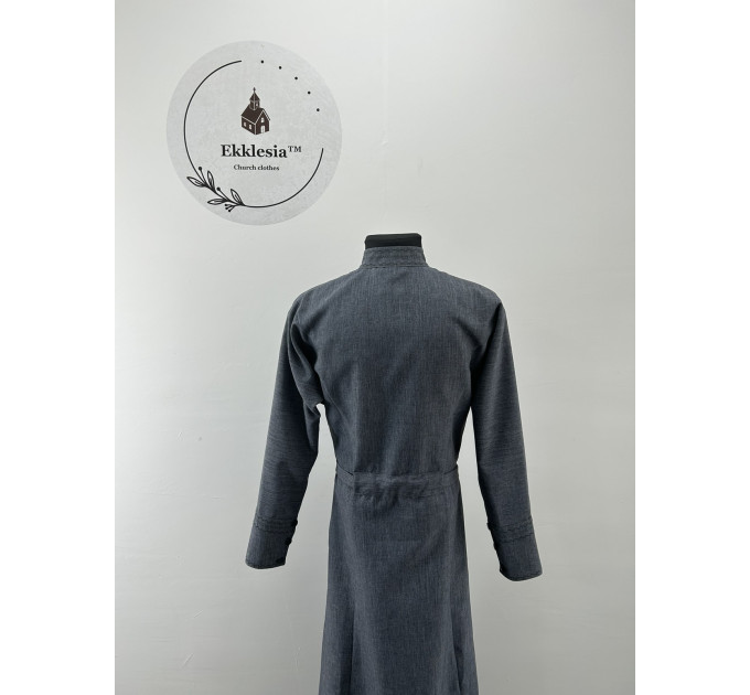 Cassock in Greek style - Inner cassock in linen gabardine - Summer cassock