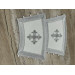 Embroidered orar on velvet - Double orar for deacon - Greek style orar