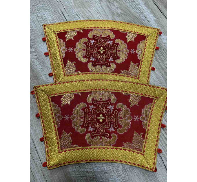 Greek-style vestment for priest - Liturgical vestment set - Phelon, stole, cuffs