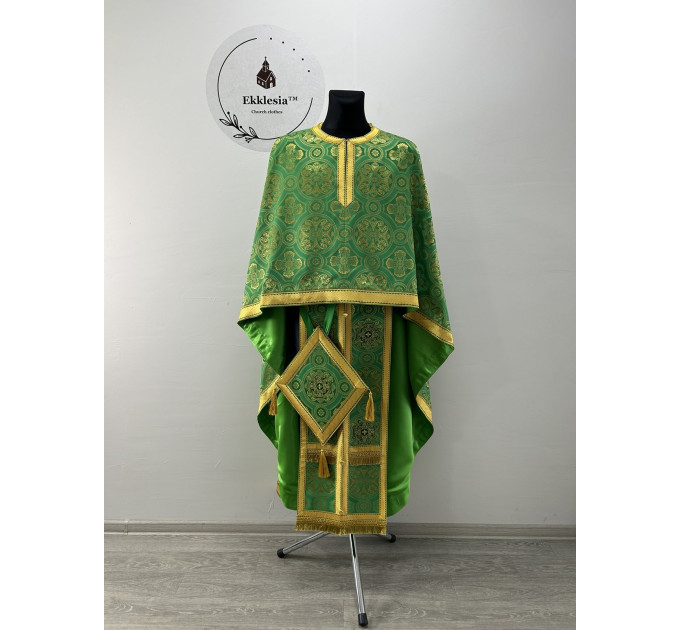 Orthodox vestment set - Priest vestment - Liturgical vestment - Greek phelon