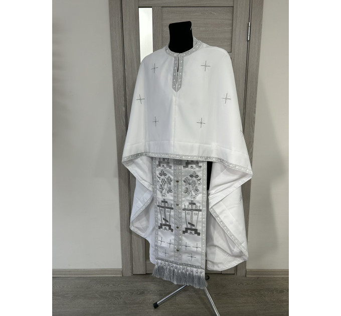 Calvary - Embroidered vestment set - Priest vestment in Greek style