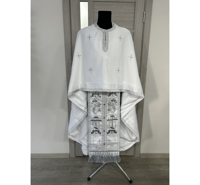 Calvary - Embroidered vestment set - Priest vestment in Greek style