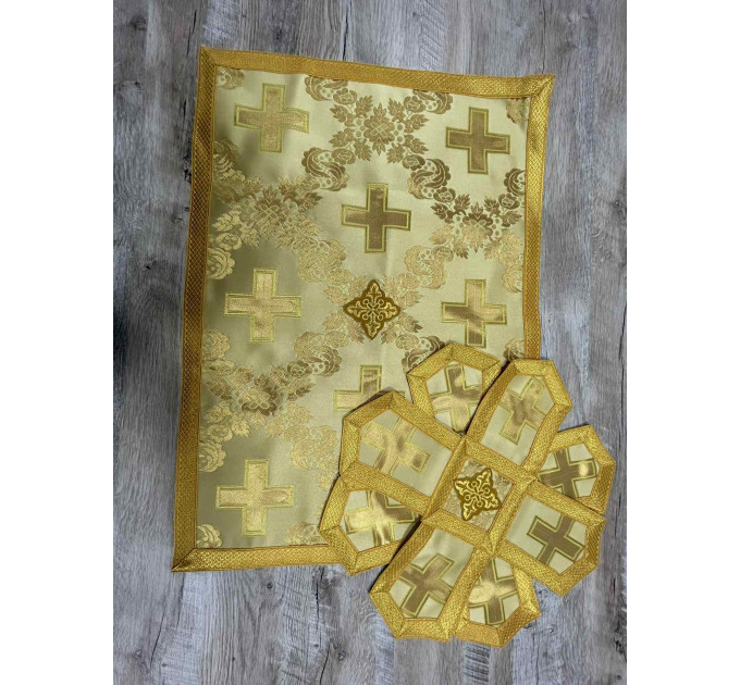 Classic orthodox vestment set - Liturgical church clothes for priest - Greek set