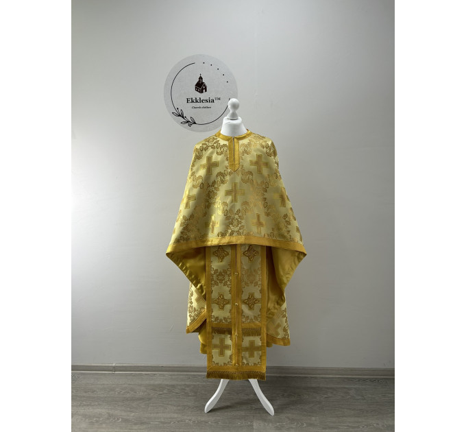 Classic orthodox vestment set - Liturgical church clothes for priest - Greek set