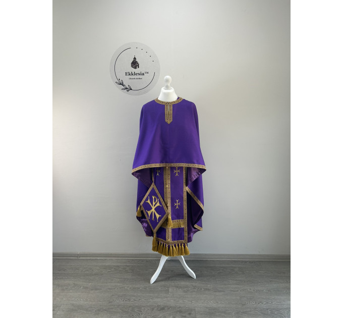 Embroidered priest vestment - Phelon in Greek-style - Liturgical vestmets set
